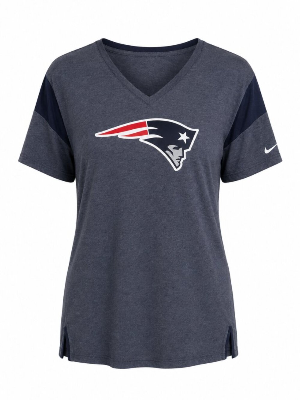 💖 2/$40 Nike New England Patriots Women's NFL V-Neck T-Shirt XXL